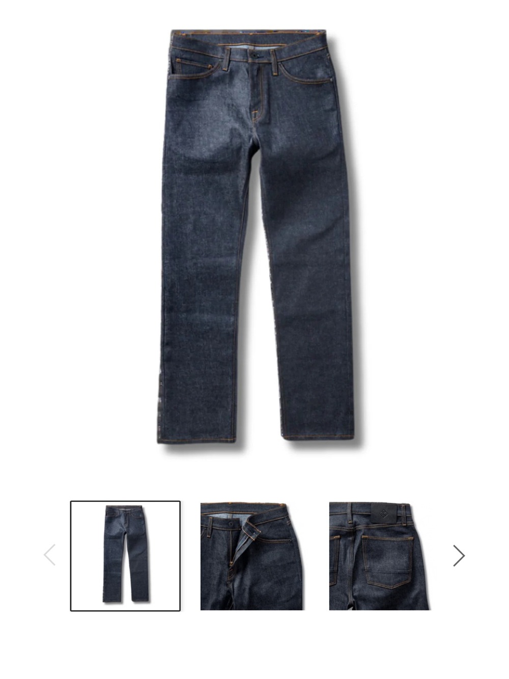 Roark Men's HWY 128 Raw Denim Indigo Straight Jeans